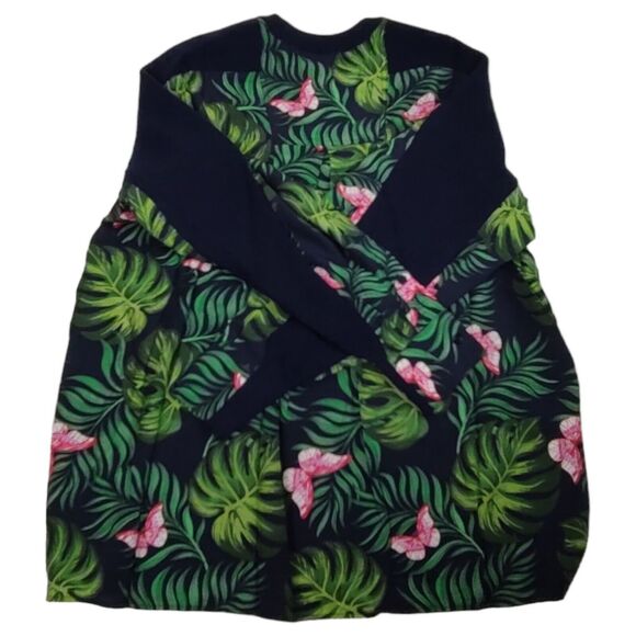 NEW Sandrine Rose French Worker XS Comfy Oversized Sweater Tropical Free People - Picture 11 of 14